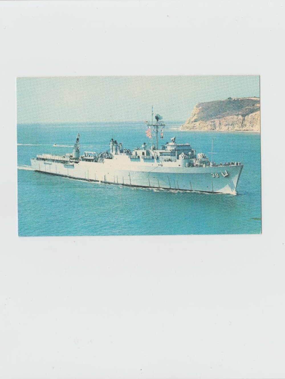 U.S.S. Mount Vernon (LSD-39) Postcard